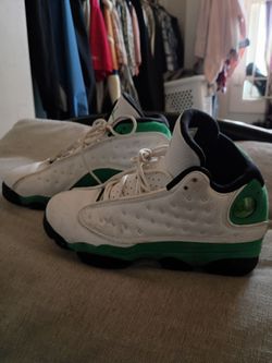 Retro 13s White lucky Green