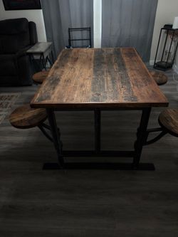 Nice table with built in stools