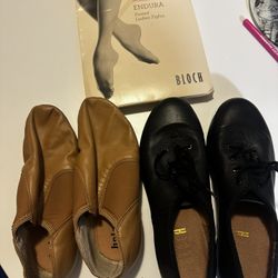 Leather Tap And Jazz Shoes Women’s Size 6