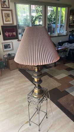 Mid Century Hollywood Brass Lamps(2)