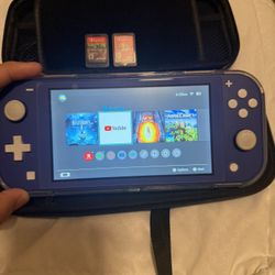 Nintendo Switch Lite + Mario Odyssey + Minecraft + Case (Great Condition