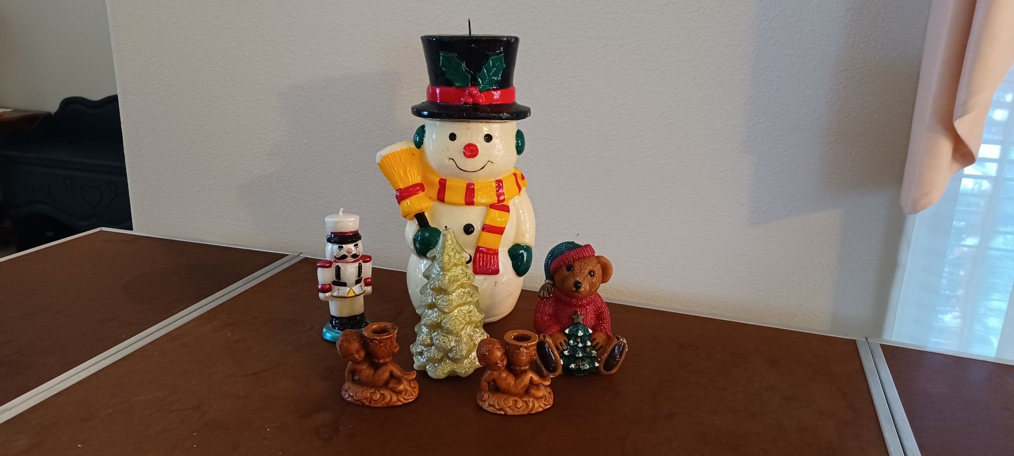 Holiday Candles and Holders