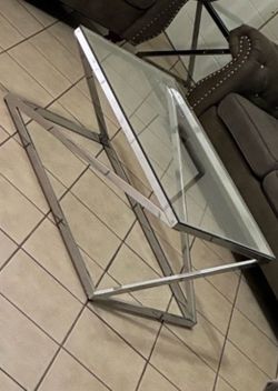 Glass coffee table