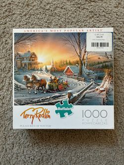 Jigsaw puzzle PLEASURES OF WINTER Buffalo NO MISSING PIECES