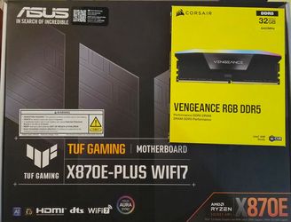 ASUS X870E TUF and Corsair 32GB DDR5