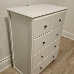 White 5-Drawer Dresser
