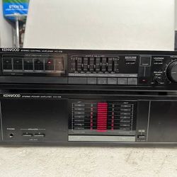 KENWOOD KM-106 STEREO POWER AMPLIFIER AND KC-106 STEREO CONTROL AMPLIFIER/PREAMP