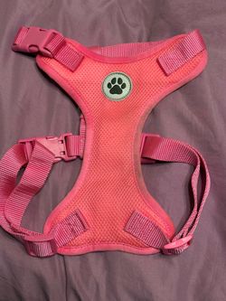 Pink dog harness
