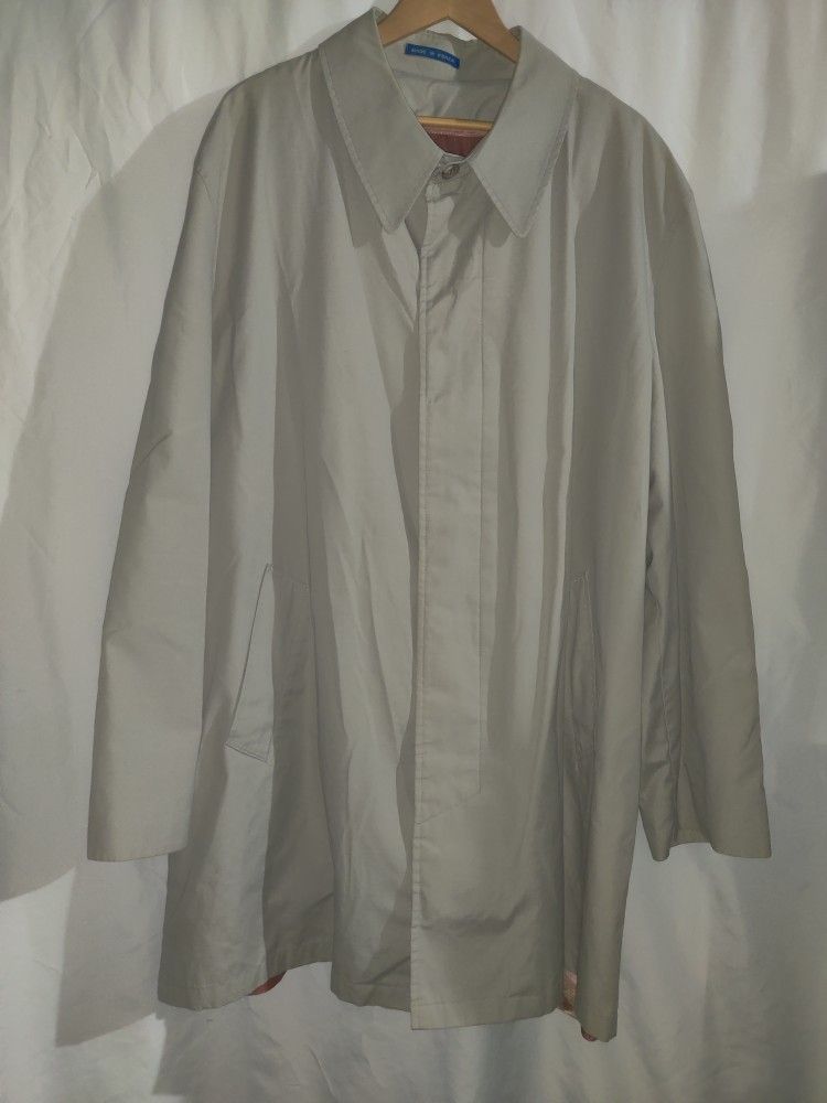 Towncraft Trench Coat Jacket Men's Size: 50 B-Tall With Removable Lining