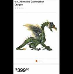 Halloween 6’ Automated Dragon & other Decor.