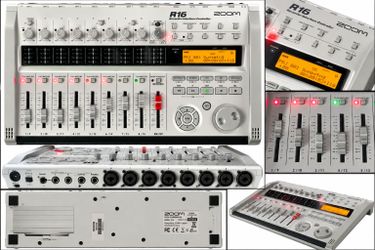 Zoom R16 Multitrack Recorder Audio Interface Controller 16-Track Tested Working