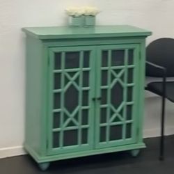 Teal Green Cabinet 