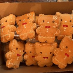 Hello Kitty Gingerbread Plushies  