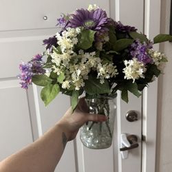 Purple And White Bouquet