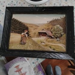Old Folk Art Picture 