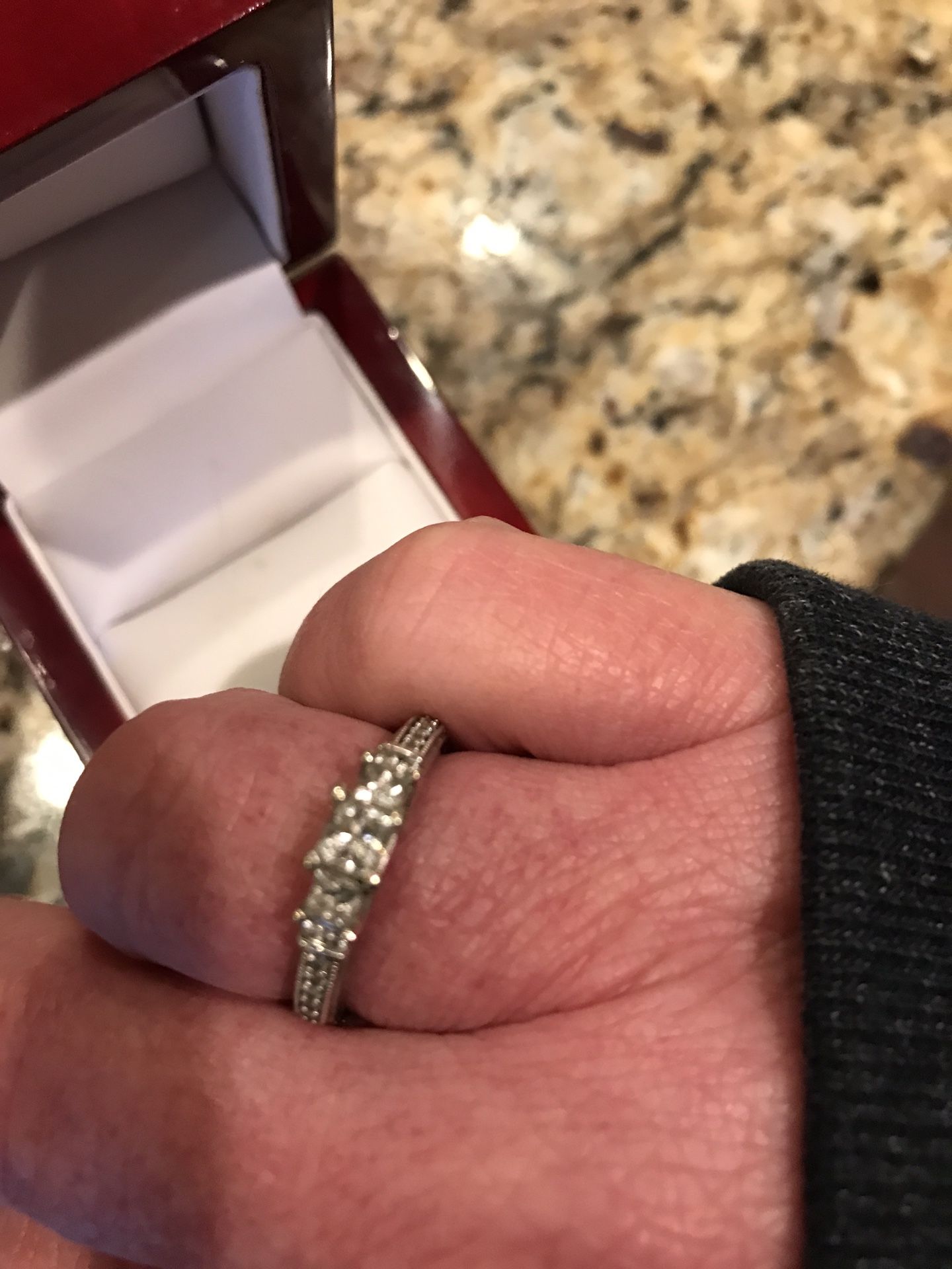 Diamond Ring 14k Gold Size 8