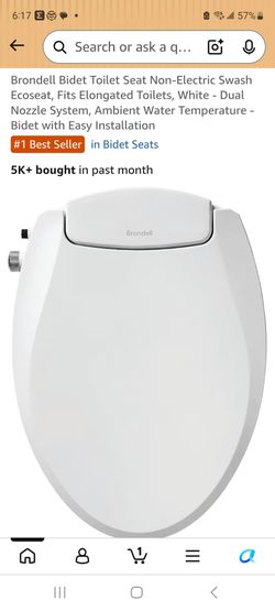 Brondell Swash Ecoseat Non-Electric Bidet Seat