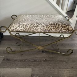 Leopard Ottoman