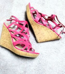 Sz 10. New pink wedges