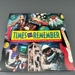 Times to Remember 1991 Vintage Trivia Board Game Milton Bradley