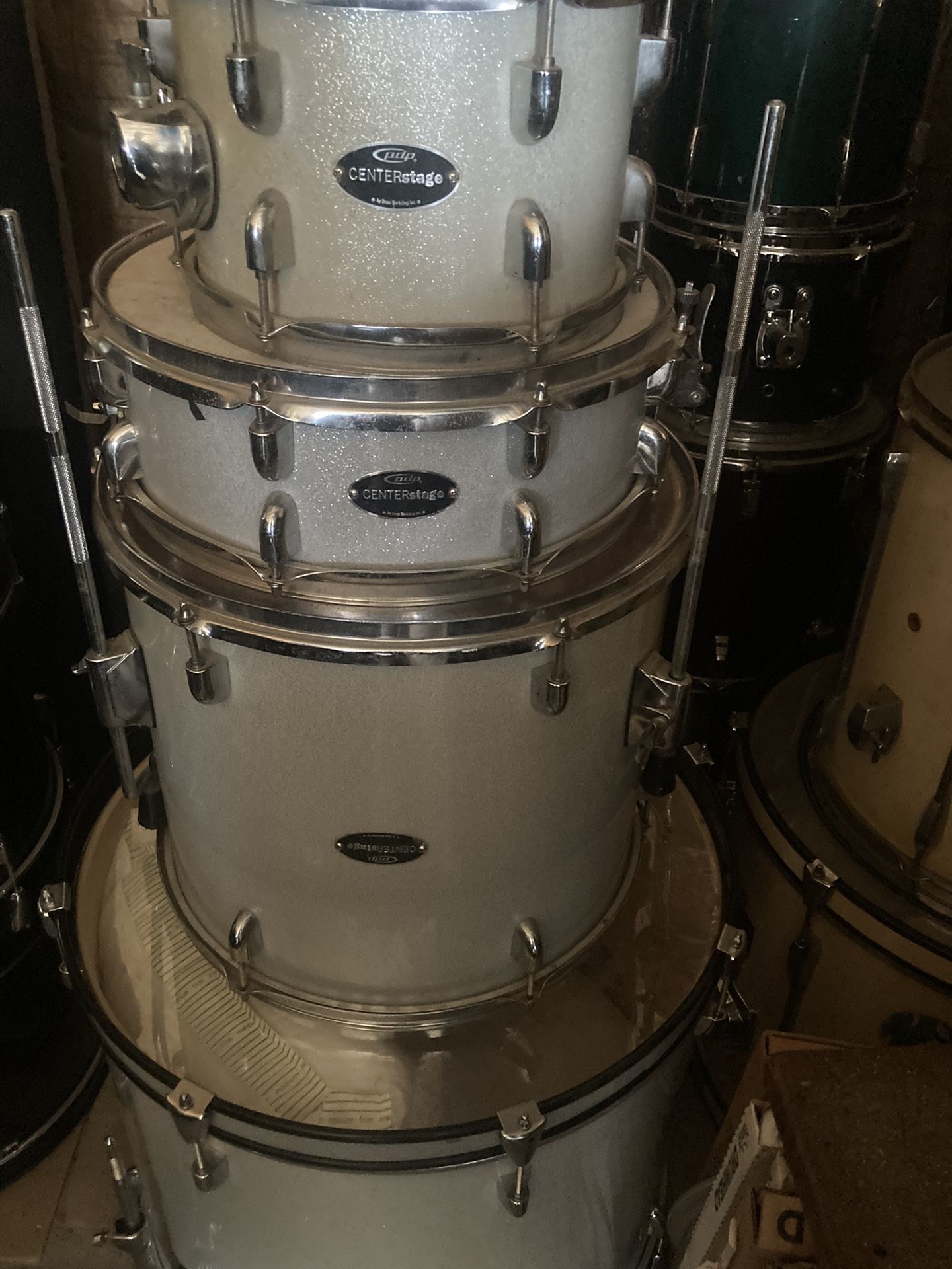Drum set Shells, Pdp  5pc With Hardware..$75