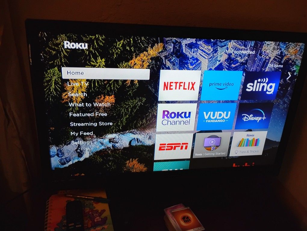 Funai 32-Inch TV +(Roku streamer & remote) model LF320FX4F Led 720P 60Hz