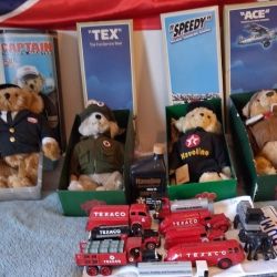 Collectible Texaco Stuffed Bears & Die-cast Trucks