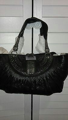 Christian dior black lambskin plisse bag authentic