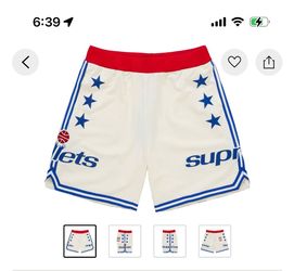 SS26 Supreme Mitchell & Ness Washington Bullets Basketball Shorts Size 2XL / XL