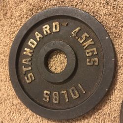 10 lb Single Olympic Weight Plate 2” 