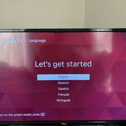 32” TCL Roku TV