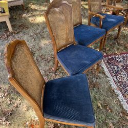 Vintage Wood Chair Set 