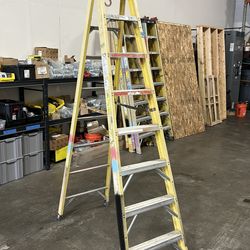 Werner 8’ Fiberglass A Frame Ladder