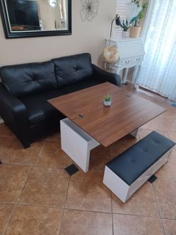 Sofa and coffee table