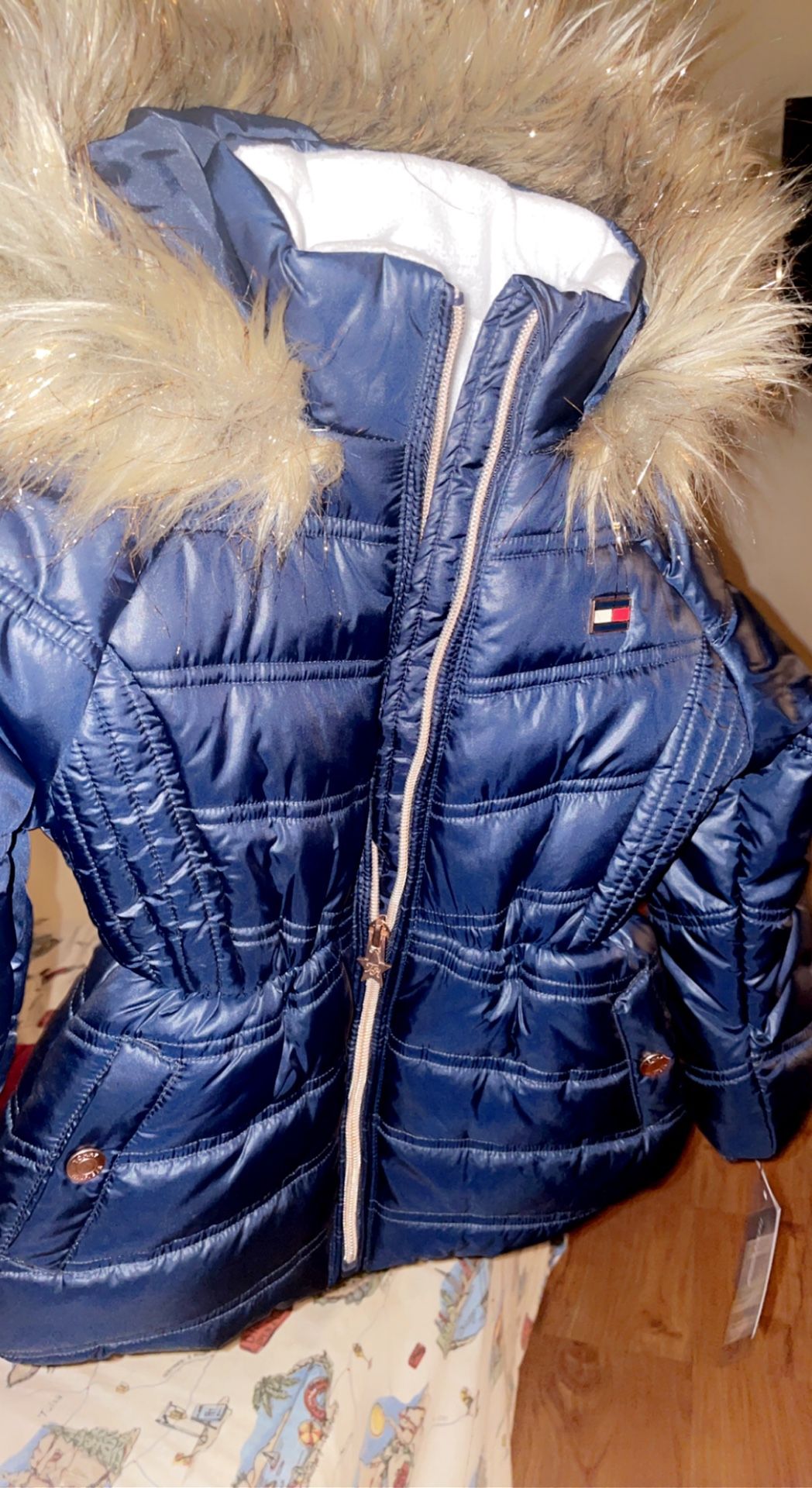 Tommy Hilfiger Navy Blue Girls Size 4T Coat