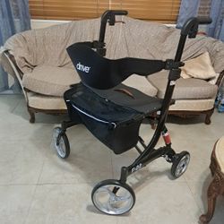 Bariatric four-wheel rolling walkers  (rollators)