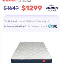 New Big Fig Queen Size Mattress  $299