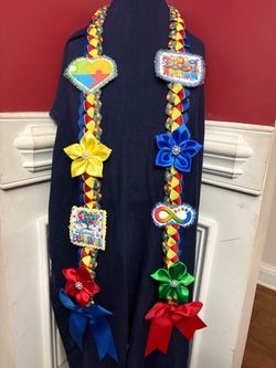 Autism Awareness Ribbon Lei