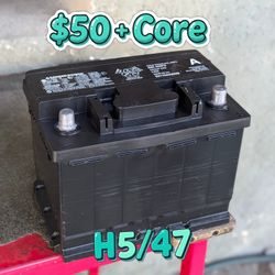 Car Battery Group Size 47/H5