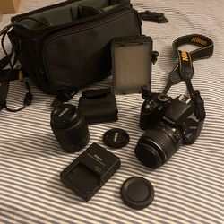 Nikon D3200 Camera Like New. Only Use A Few Times. In Great Like New Conditions
