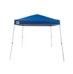 Z-Shade 10-ft x 10-ft Rectangle White steel frame with blue fabric top Pop-up canopy