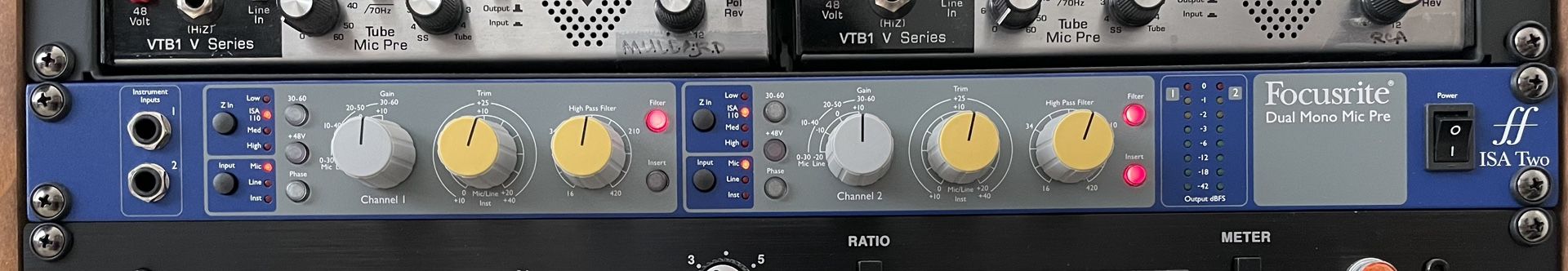 Focusrite ISA Two 2-Channel Microphone Preamp