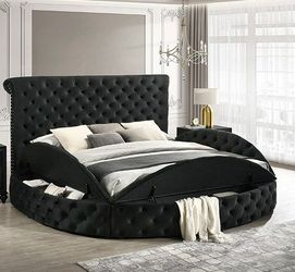 Queen Size bedroom bed frame and storage system