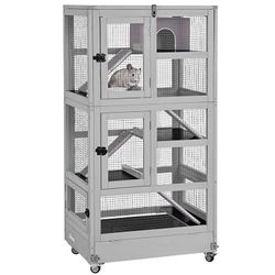 Aivituvin 5 Levels Chinchilla Cage AIR38-1, Wooden Ferret Cage