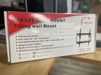 BRAND NEW WALL MOUNT SALE SMALL UNIVERSAL TILT MOUNT Fits Mosts 32-55" LED LCD OLED Plasma Flat Tilting Model 180104