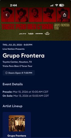 Grupo Frontera Concert