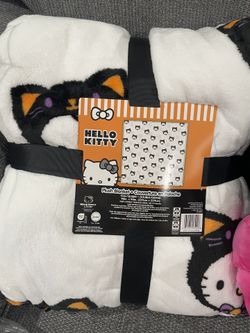 Hello Kitty Full Queen Halloween Blanket