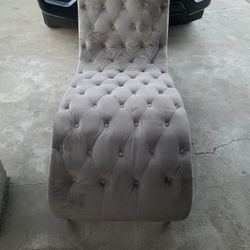 Gray Suede Chair 