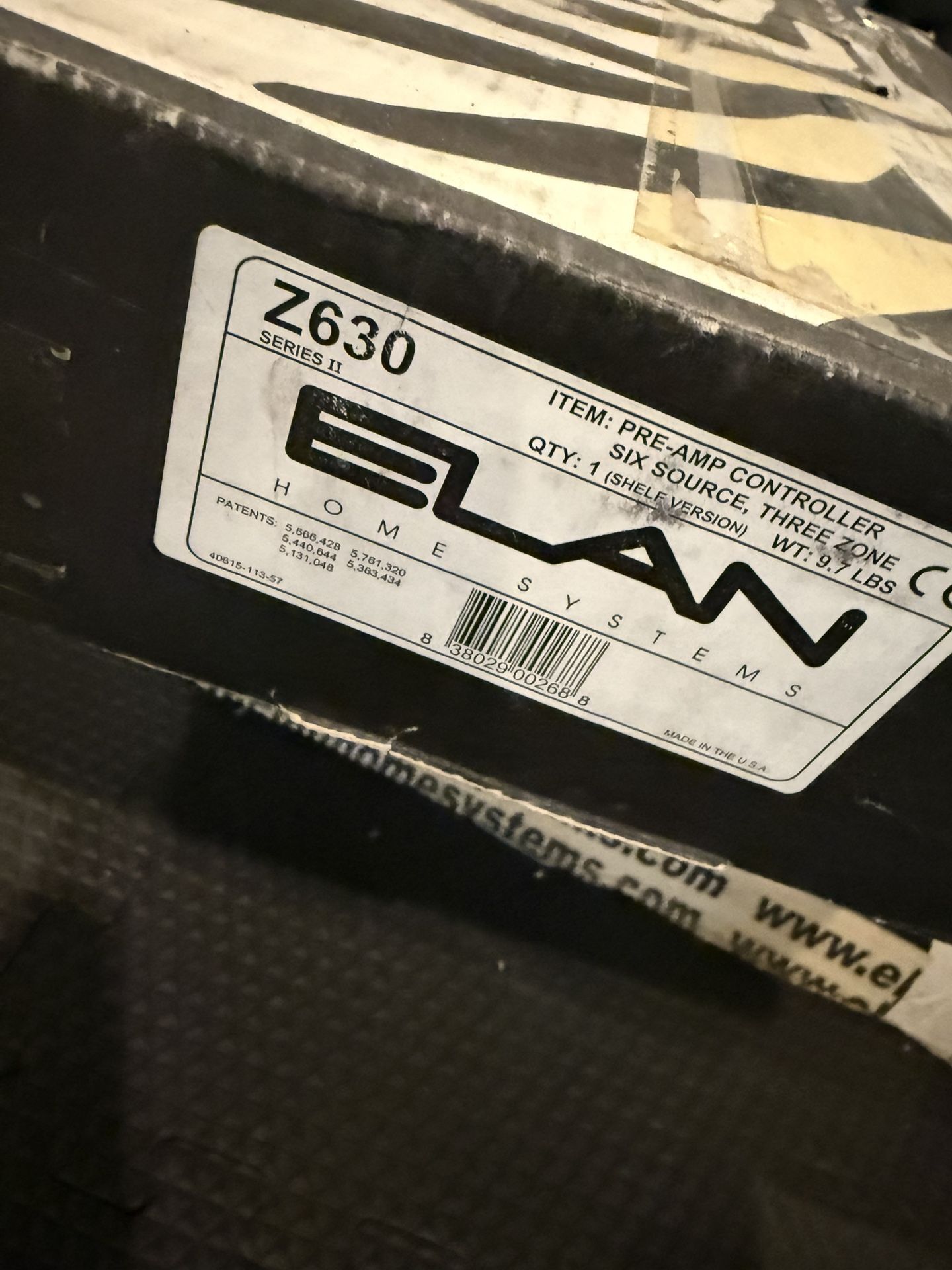 Elan Home Audio System equipment