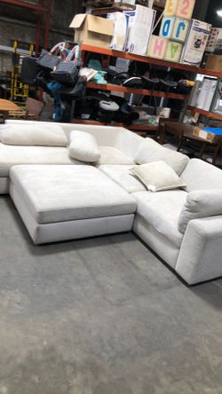Three Piece Cream Color Sectional